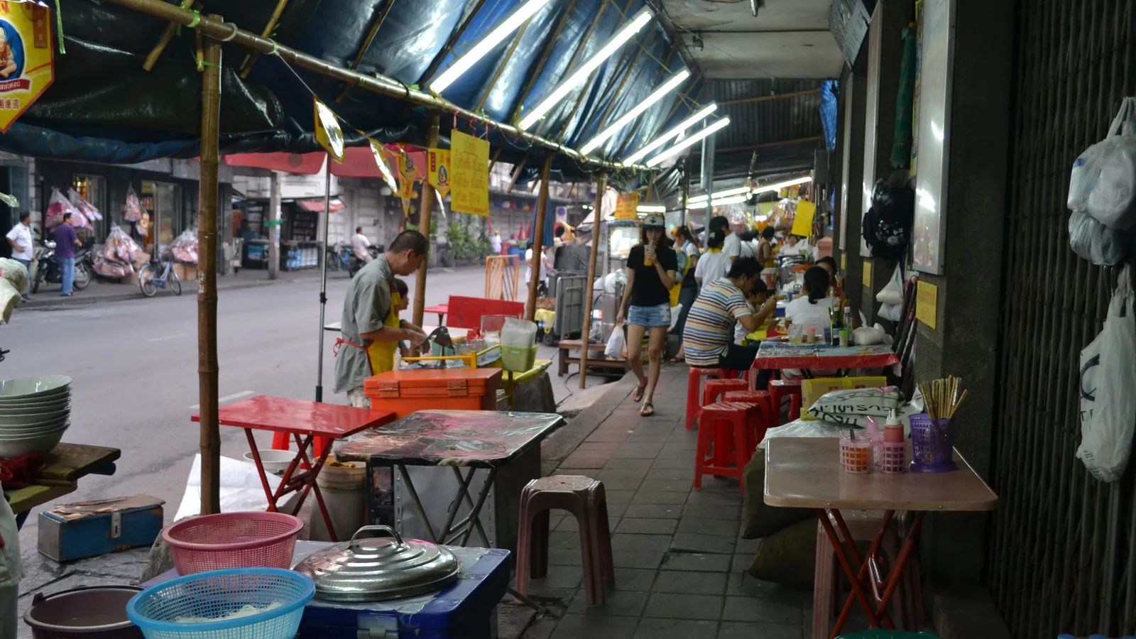 Straatbeeld in Bangkok