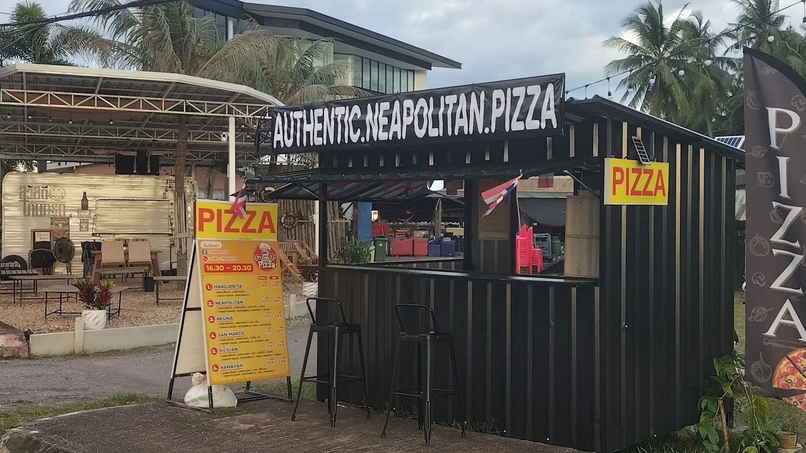Jimin pizzakoju rantatiellä
