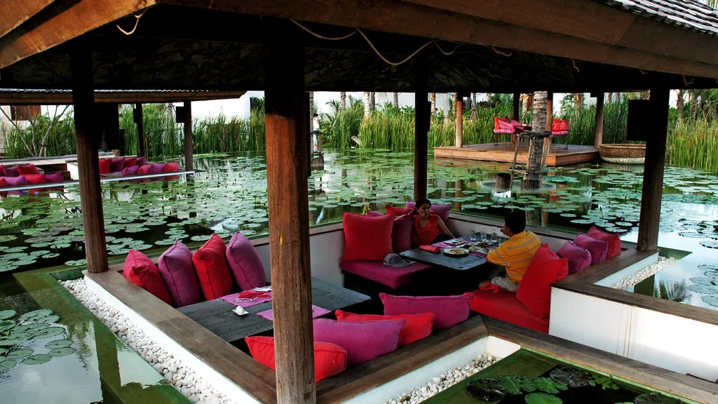 Loungerestaurant på et thailandsk hotell