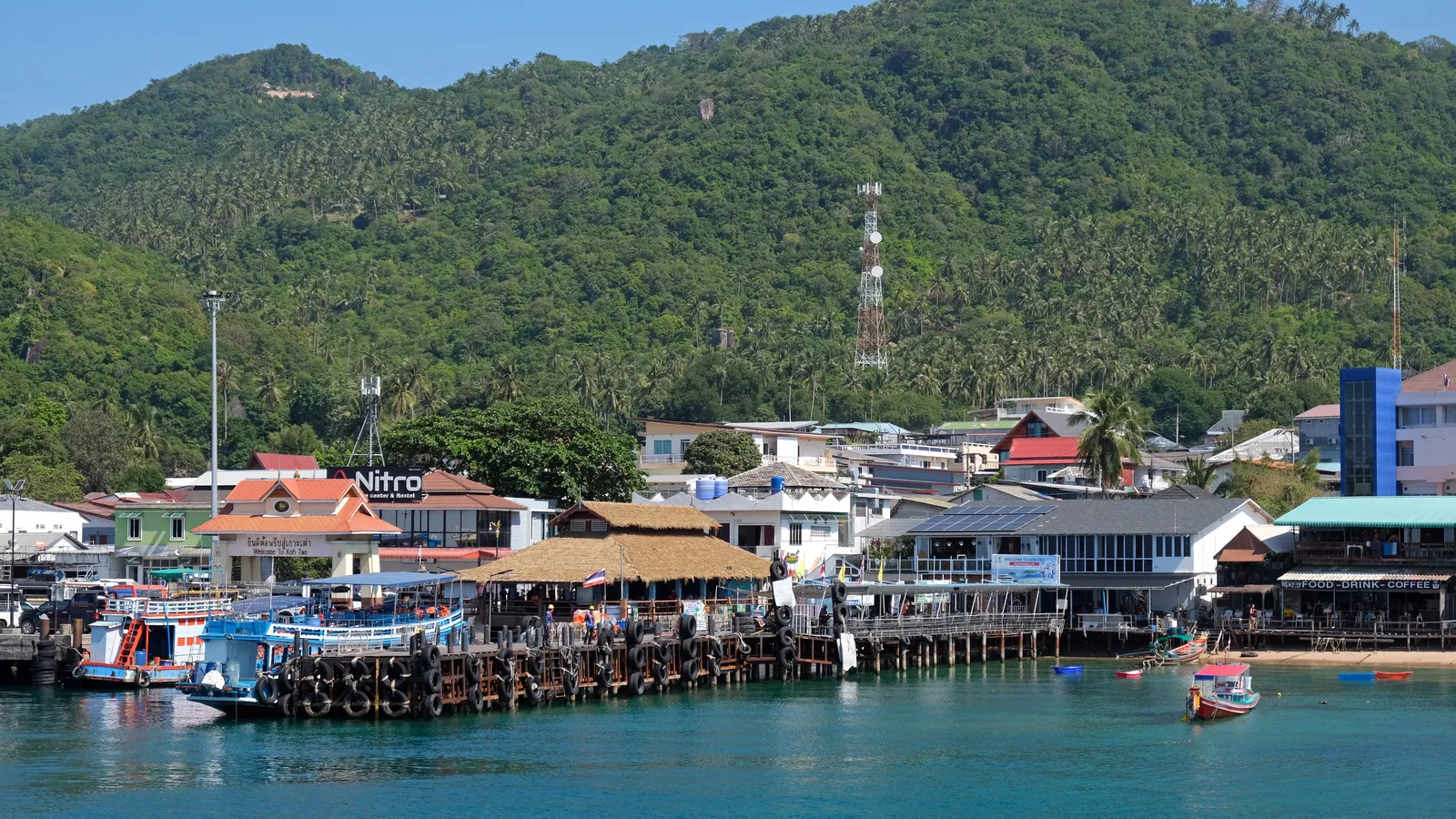 Barcos frente a Mae Haad, Koh Tao